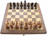 Доска складная деревянная турнирная шахматная "Баталия" (48x48 см)